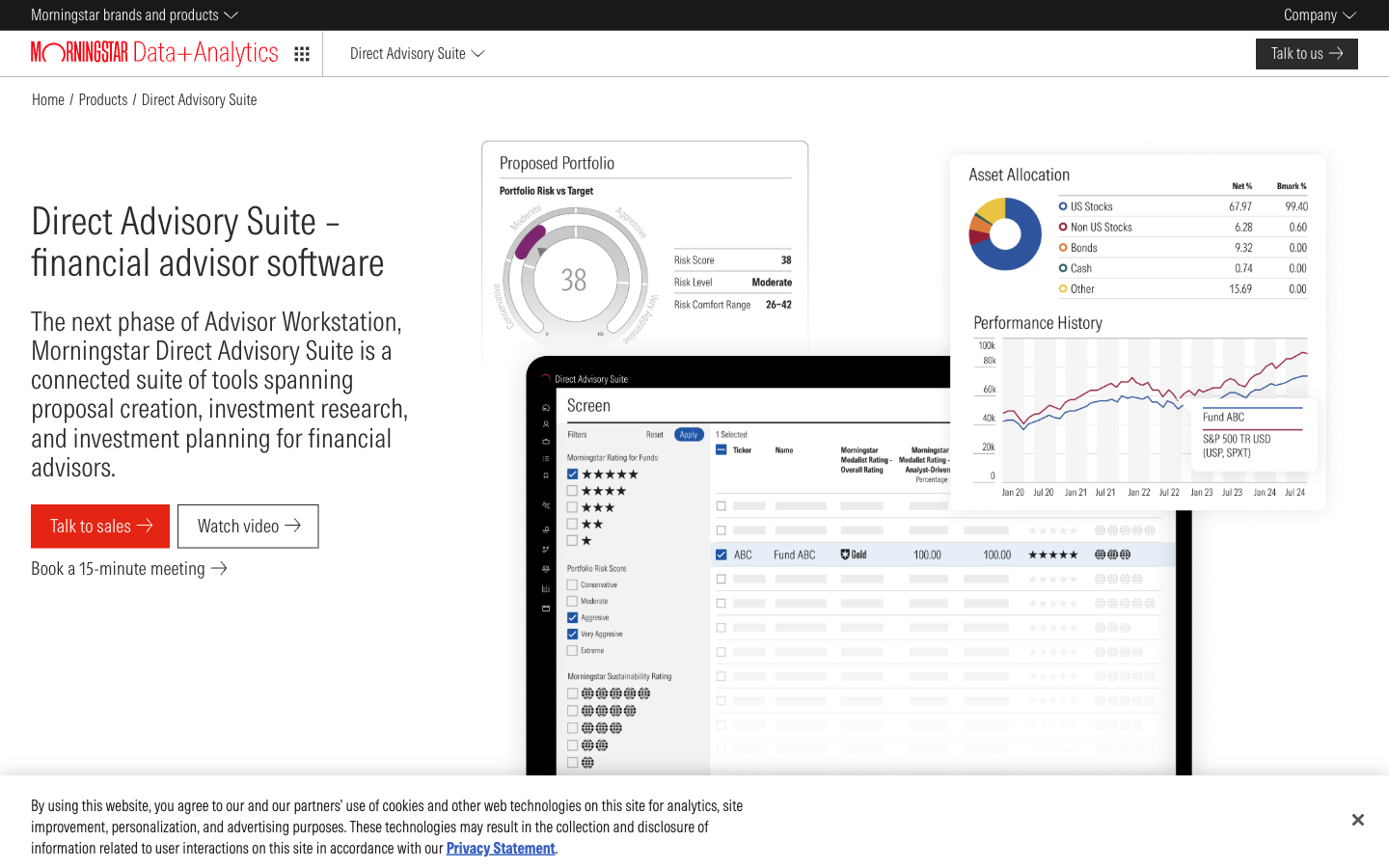 Morningstar Direct Advisory Suite screenshot 1