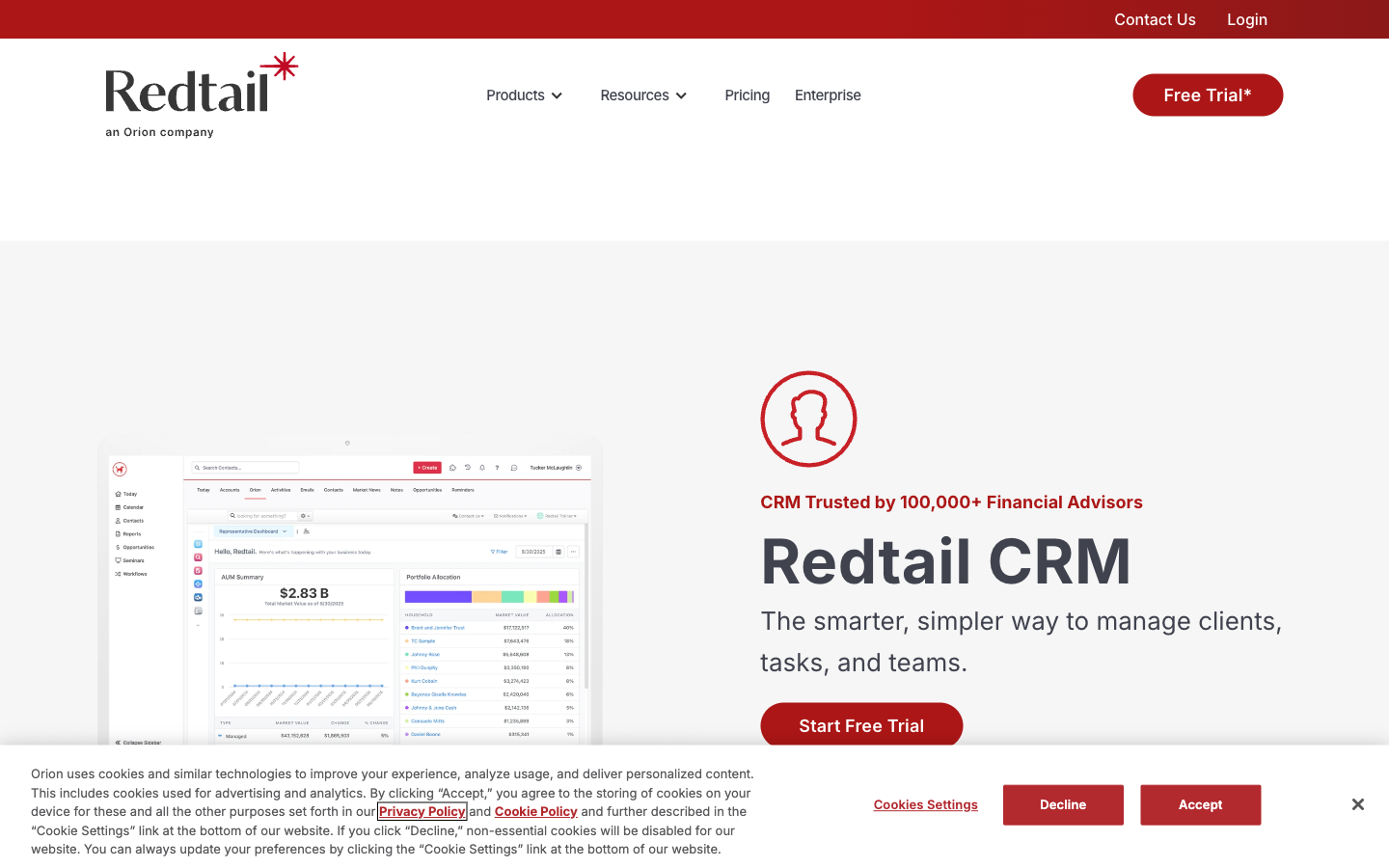 Redtail CRM screenshot 1